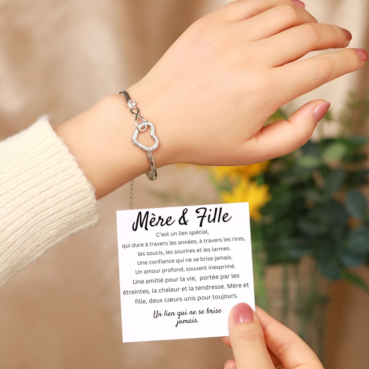 Marseille | Bracelet Cœur Étincelant