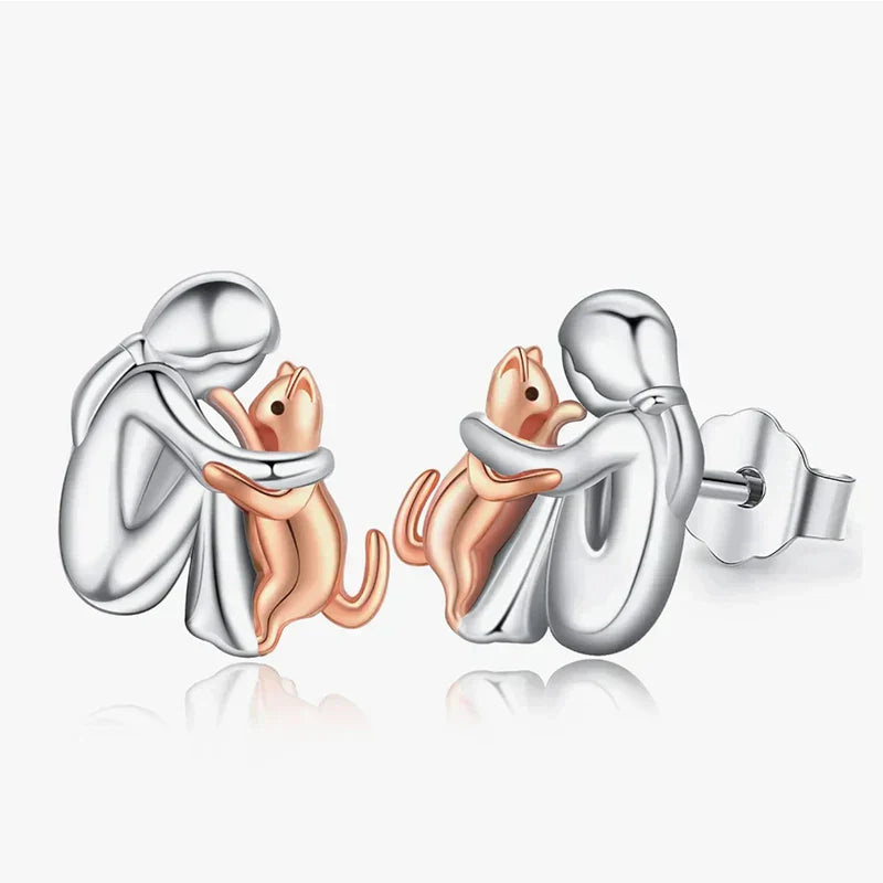 Leila™ - Boucles d’Oreilles Icône Chat